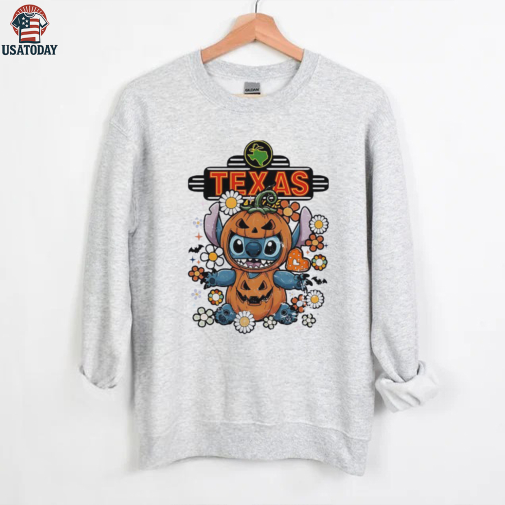 Stitch Halloween with Texas logo shirt Stitch Halloween with Texas logo shirt