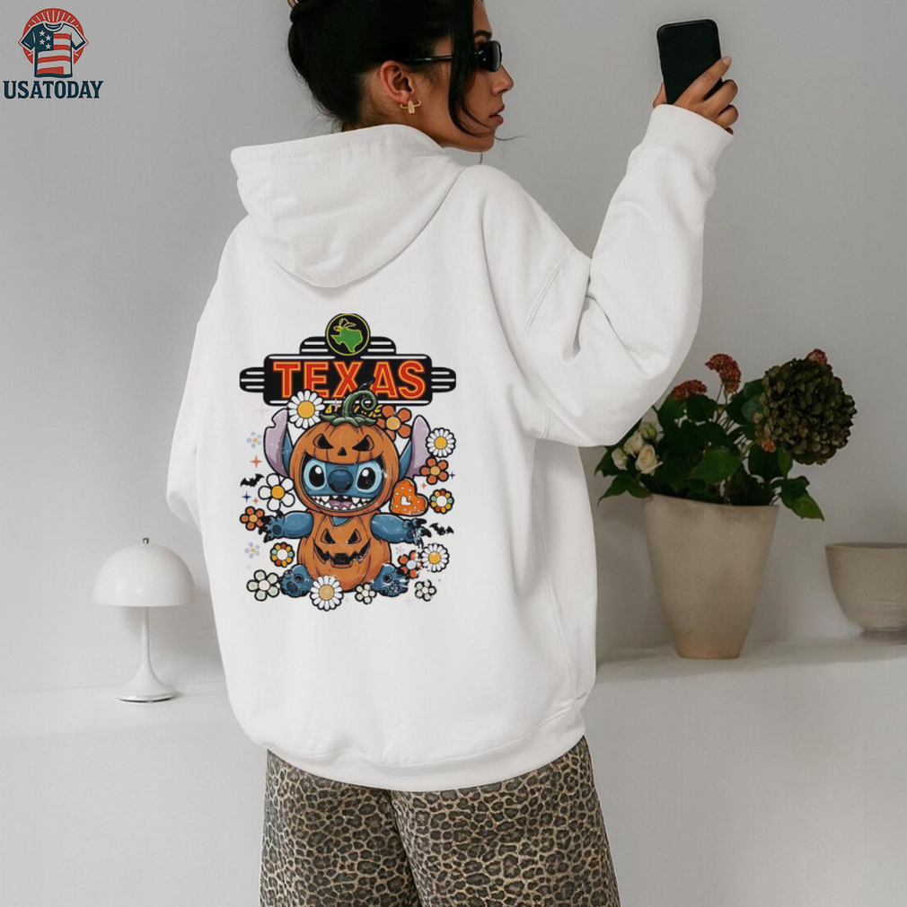 Stitch Halloween with Texas logo shirt Stitch Halloween with Texas logo shirt