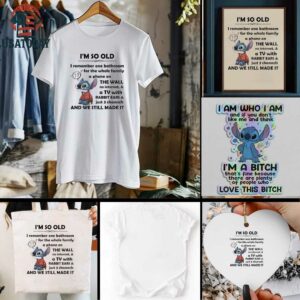 Stitch Ive been gooder Ive been badder many times thinner lots of times thinner lots of times fatter t shirt