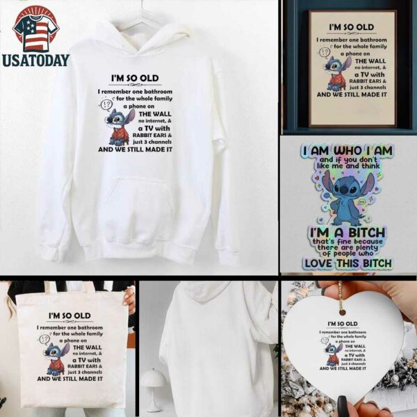 Stitch Ive been gooder Ive been badder many times thinner lots of times thinner lots of times fatter t shirt