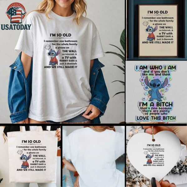 Stitch Ive been gooder Ive been badder many times thinner lots of times thinner lots of times fatter t shirt