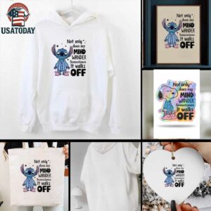 Stitch not only does my mind wander sometimes it walks off shirt