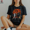 Stormtrooper Boba Fett Darth Vader and Master Yoda Abbey Road star ghost Halloween shirt