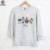 Swoop Franklin the Dog Gritty and Phillie Phanatic Philly mascot shirt
