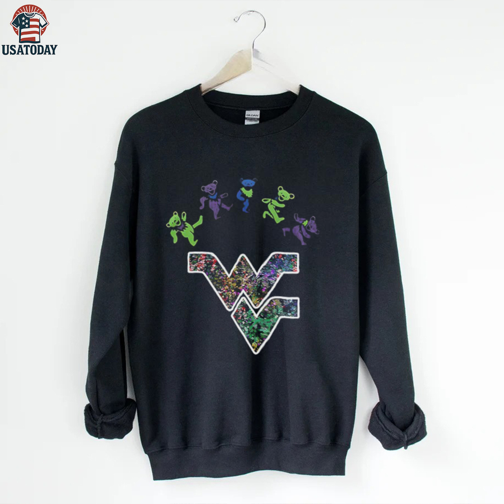 West Virginia Mountaineers x Grateful Dead night 2025 bears logo shirt West Virginia Mountaineers x Grateful Dead night 2025 bears logo shirt