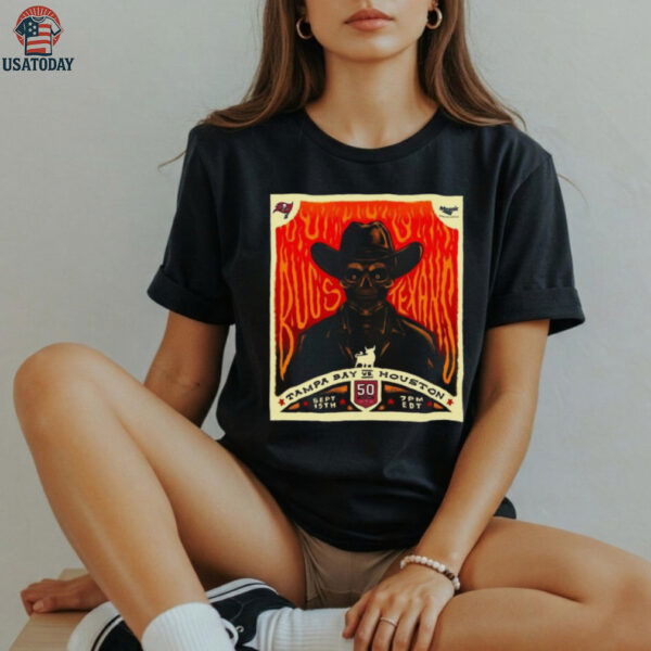 Tampa Bay Buccaneers Vs Houston Texans Nfl 2025 Gameday Skull T shirt