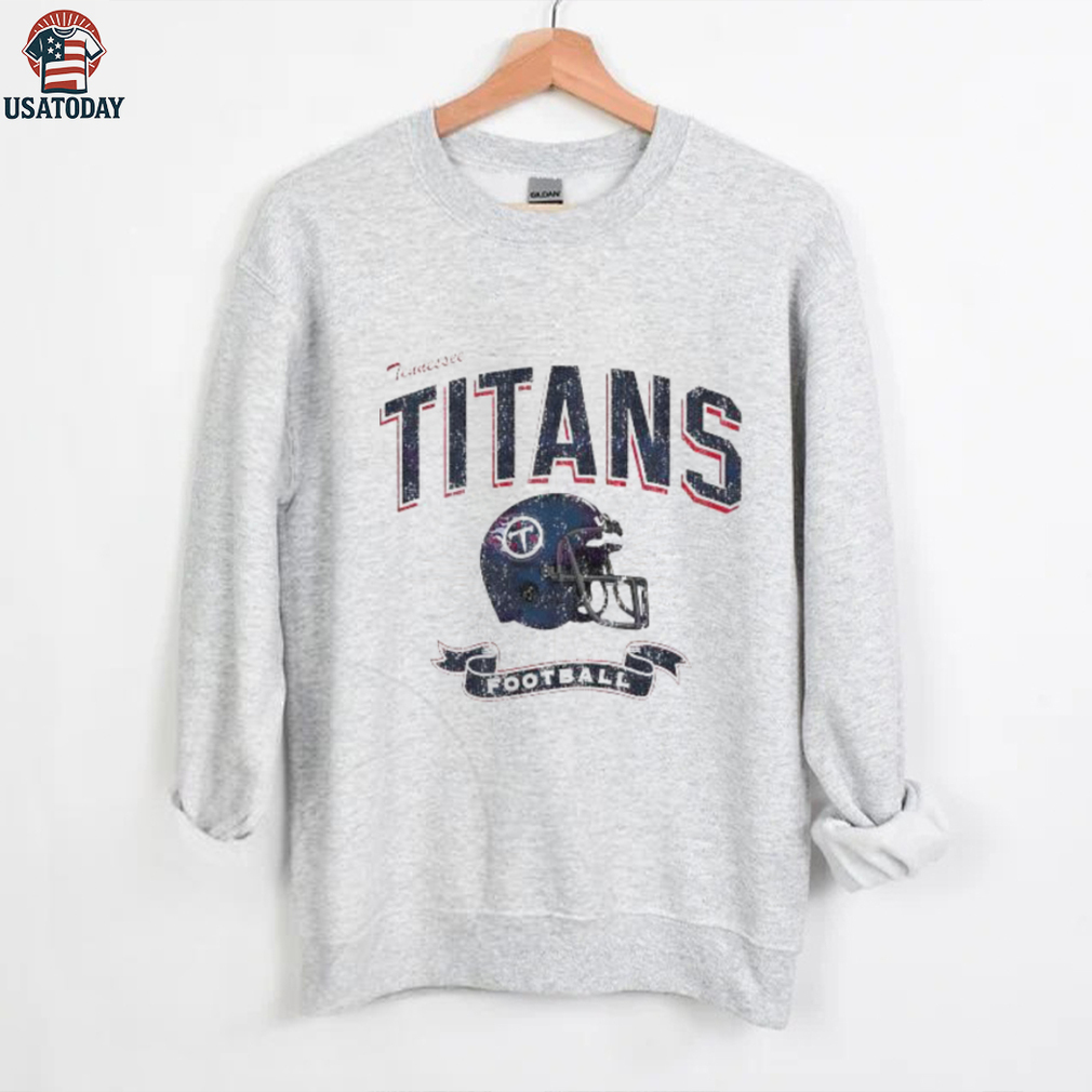 Tennessee Titans Football Helmet Distressed Design Shirt Tennessee Titans Football Helmet Distressed Design Shirt