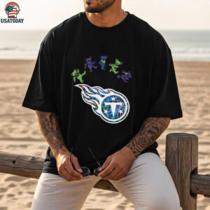 Tennessee Titans x Grateful Dead night 2025 bears logo shirt