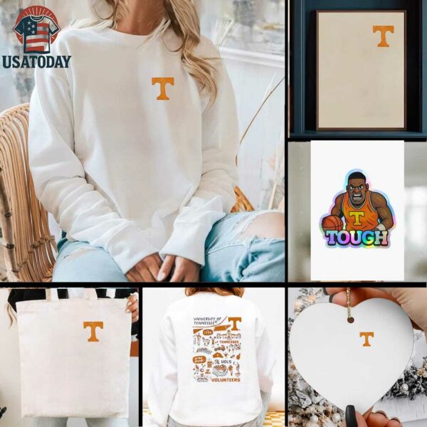 Tennessee Volunteers go Big Orange doodle shirt