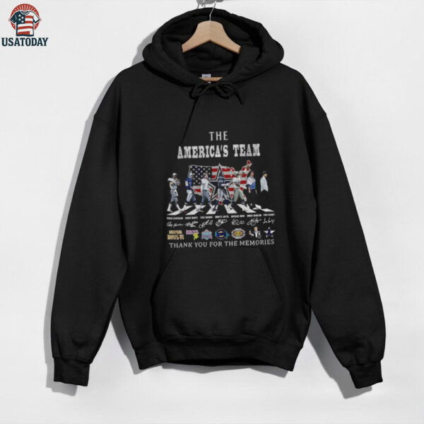The America’s Team Abbey Road thank you for the memories signatures shirt