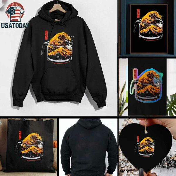 The Great Wave of Coffee shirt