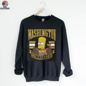 The Simpsons Bart x Washington Commanders shirt