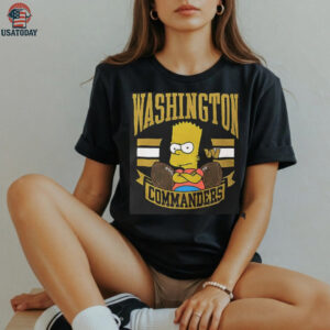 The Simpsons Bart x Washington Commanders shirt