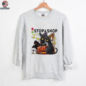 The Stop & Supermarket X Black Cat Witch Halloween 2025 T shirt
