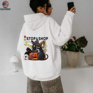 The Stop & Supermarket X Black Cat Witch Halloween 2025 T shirt