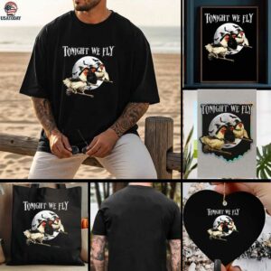 Tonight We Fly Spooky Season Witch Chicken Halloween shirt