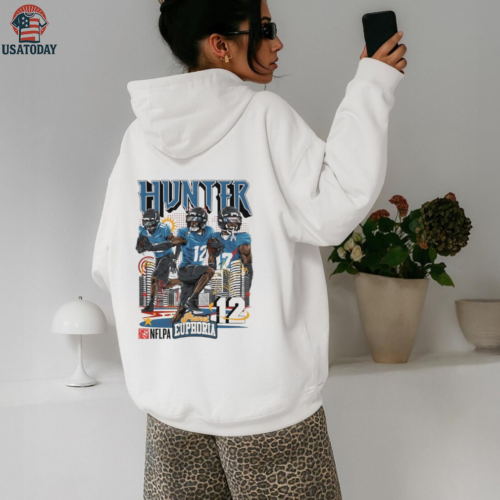 Travis Hunter 12 Jacksonville Jaguars NFLPA player graphic shirt