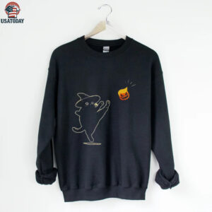 Trump pumpkin FDT black cat Halloween shirt