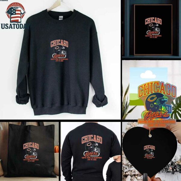 Unisex Homage Navy Chicago Bears Super Bowl XX Champions 40th Anniversary Sweatshirt