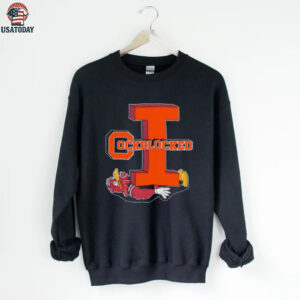 University of Illinois Fighting Illini logo and mascot Cockblocked shirt