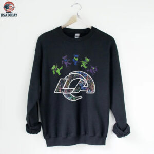 Los Angeles Rams x Grateful Dead night 2025 bears logo shirt