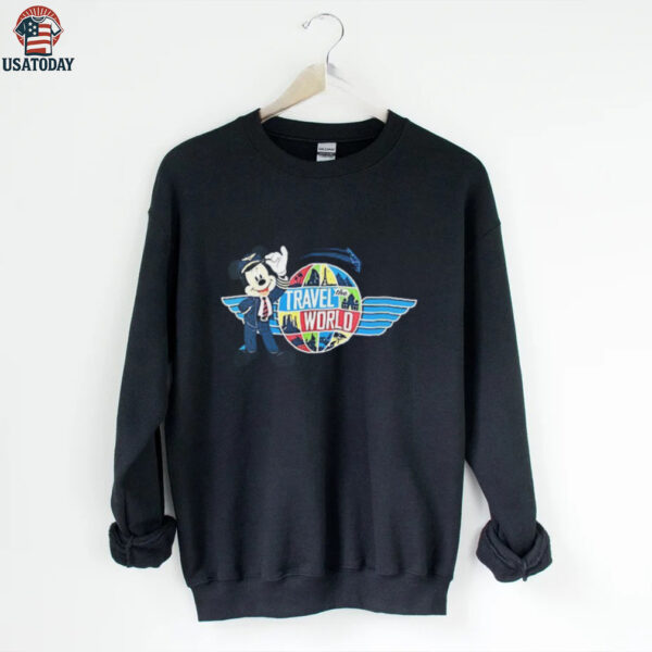 Walt Disney World soarin’ travel world Mickey Mouse shirt