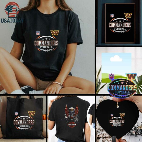 Washington Commanders NFL Harley Davidson motorcycle shirt