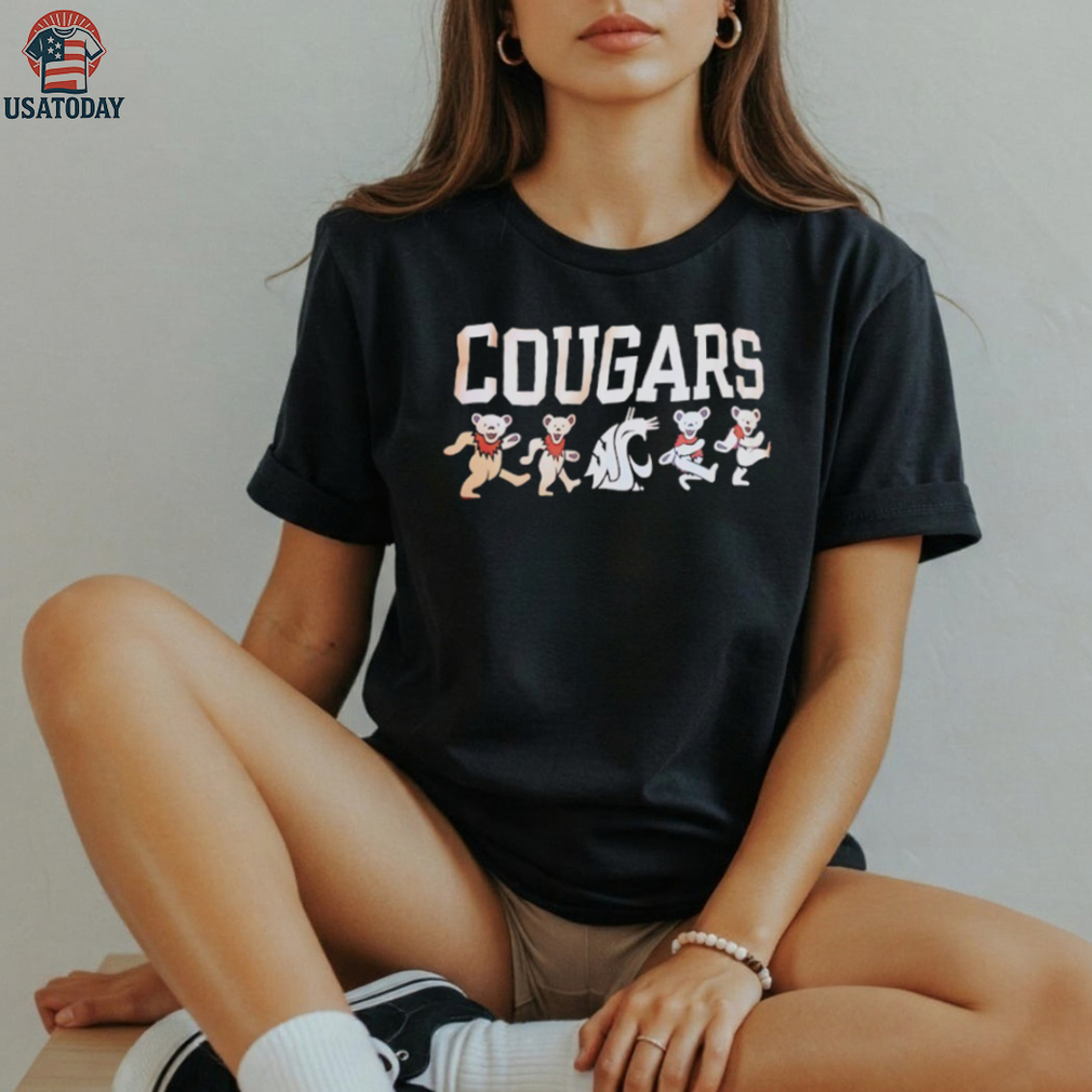 Washington State Cougars x Grateful Dead Dancing Bears shirt Washington State Cougars x Grateful Dead Dancing Bears shirt