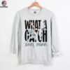 What a Catch Isaac Teslaa football player duo graphic shirt