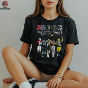 Wisconsin Sports team Skyline Jones Gravel Yelich Rodgers signature shirt