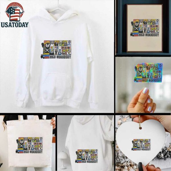One Piece x Kumamon Higo Mokkosu shirt