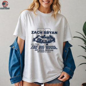 Zach Bryan Michigan September 27 2025 Tour Shirt