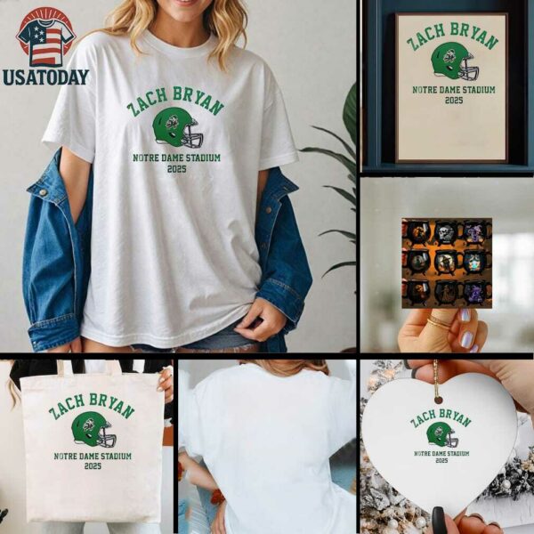 Zach Bryan X Notre Dame Fighting Irish stadium 2025 shirt