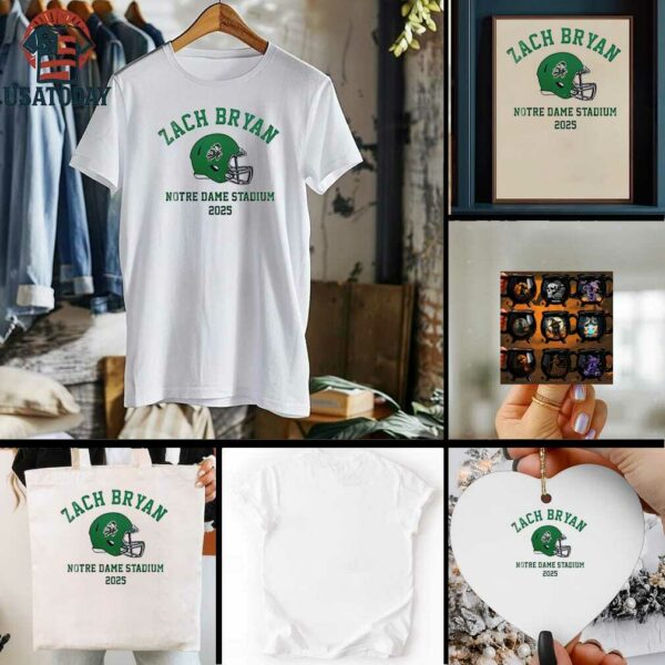 Zach Bryan X Notre Dame Fighting Irish stadium 2025 shirt