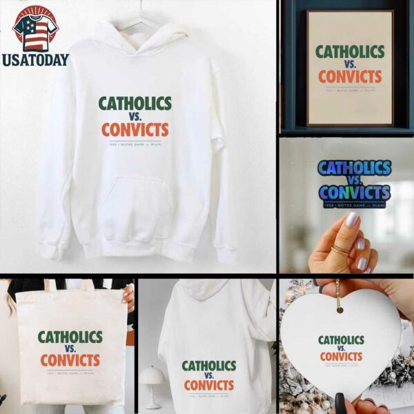 Catholics vs Convicts Notre Dame vs Miami 1988 shirt