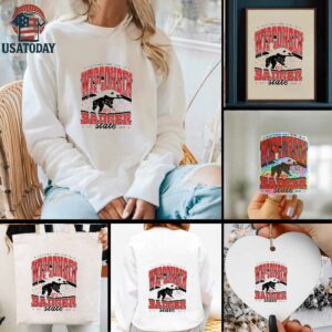 Putting the Sin in Wisconsin the Badger state est 1848 say cheese shirt