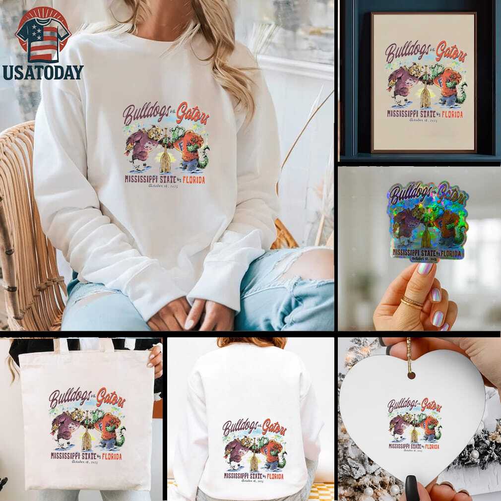 Mississippi State Bulldogs vs Florida Gators mascots 2025 SEC showdown shirt Mississippi State Bulldogs vs Florida Gators mascots 2025 SEC showdown shirt