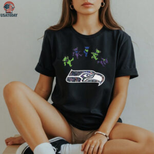 Seattle Seahawks x Grateful Dead night 2025 bears logo shirt