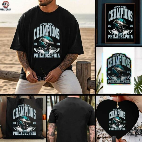 intage Philadelphia Eagles Super Bowl LIX Champions 2025 Shirt