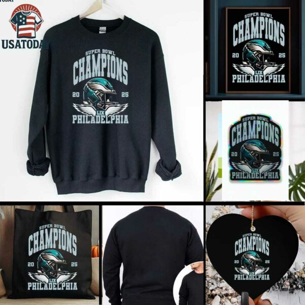 intage Philadelphia Eagles Super Bowl LIX Champions 2025 Shirt