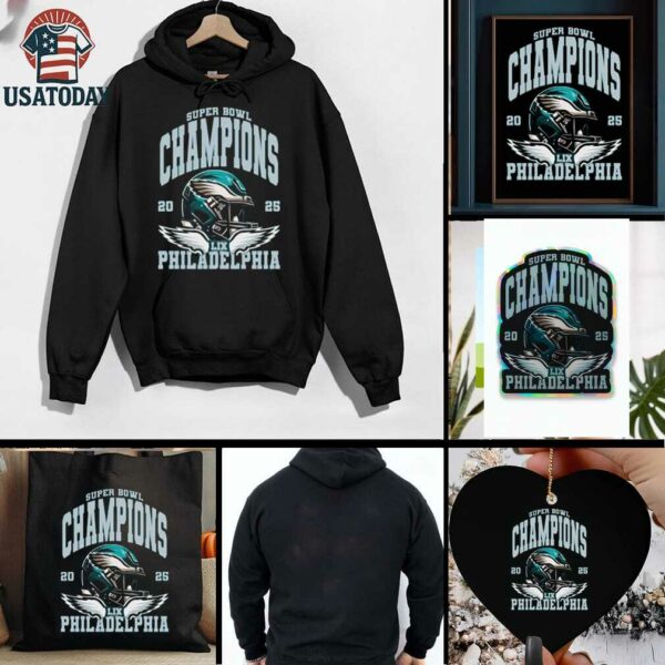 intage Philadelphia Eagles Super Bowl LIX Champions 2025 Shirt