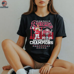 Official Birmingham Barons Mascot 2025 Southern League Champions Shirt