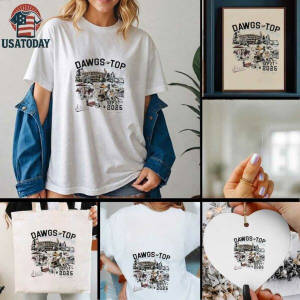 Dawgs on top Mississippi State Bulldogs vs Tennessee Vols 2025 game day shirt
