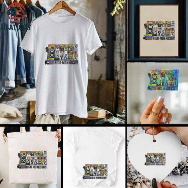 One Piece x Kumamon Higo Mokkosu shirt