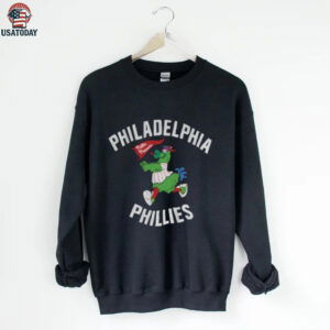 Phillie Phanatic holding Phillies flag Philadelphia Phillies MLB Baseball Champions 2025 shirt