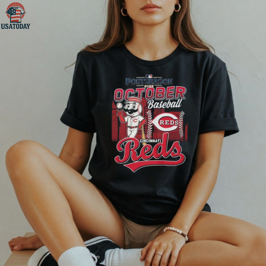 Official Cincinnati Reds Macsot Baseball 2025 Postseason Champions Shirt Official Cincinnati Reds Macsot Baseball 2025 Postseason Champions Shirt