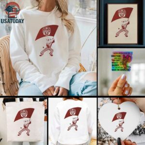 Indiana Hoosier army flag shirt