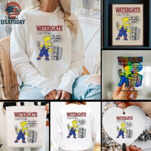 Bart Watergate 1972 I’m just a plumber dude shirt