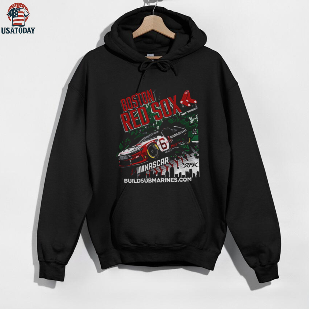 Brad Keselowski wearing Boston Red Sox Baseball Nascar Buildsubmarines 2025 shirt Brad Keselowski wearing Boston Red Sox Baseball Nascar Buildsubmarines 2025 shirt
