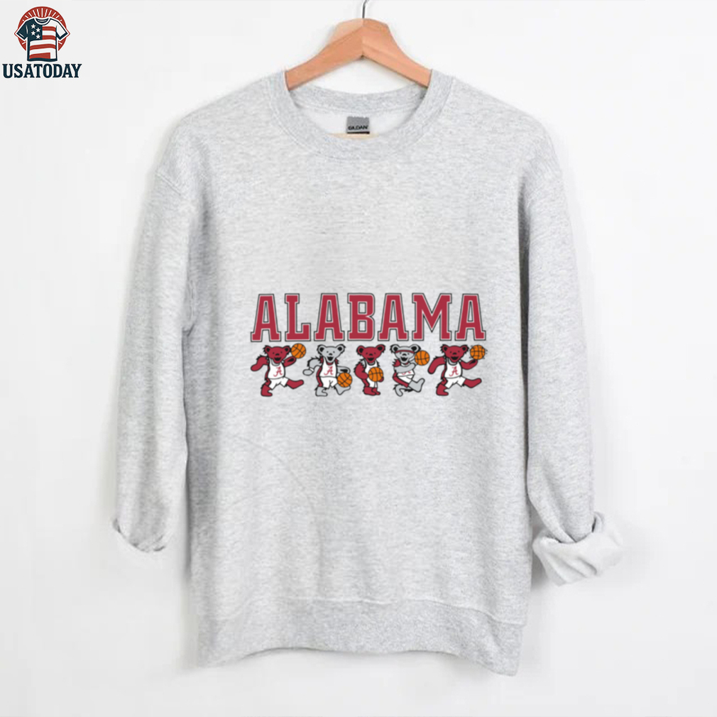 Alabama Crimson Tide X Grateful Dead Basketball Mascot Bears T Shirt Hoodie Alabama Crimson Tide X Grateful Dead Basketball Mascot Bears T Shirt Hoodie